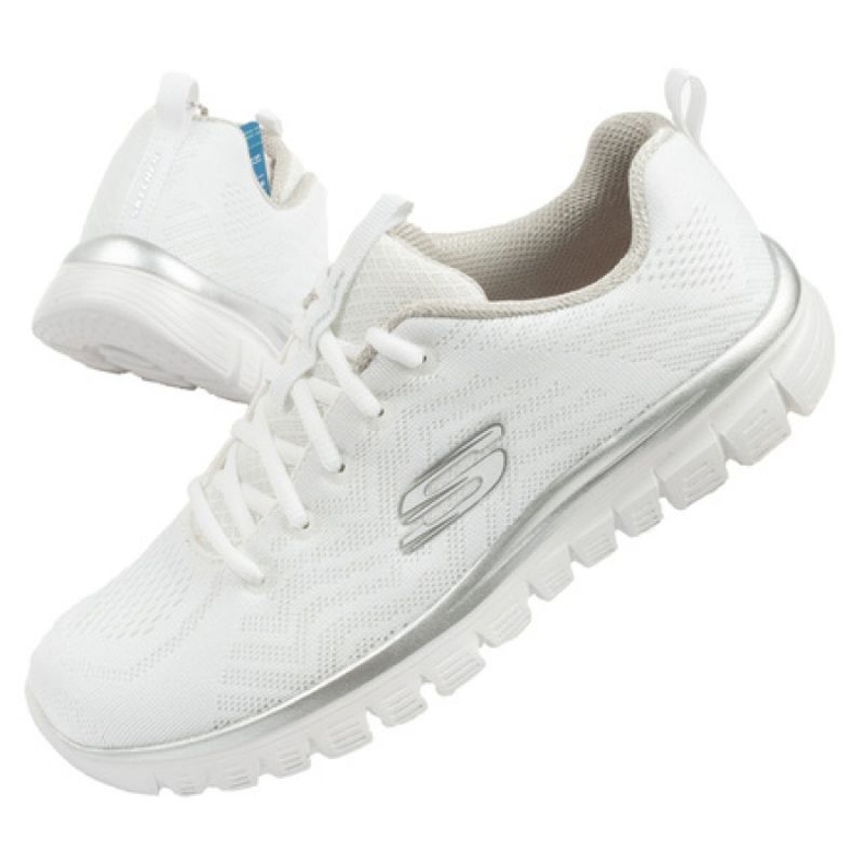 Pantofi Skechers Get Connected 12615/WSL alb