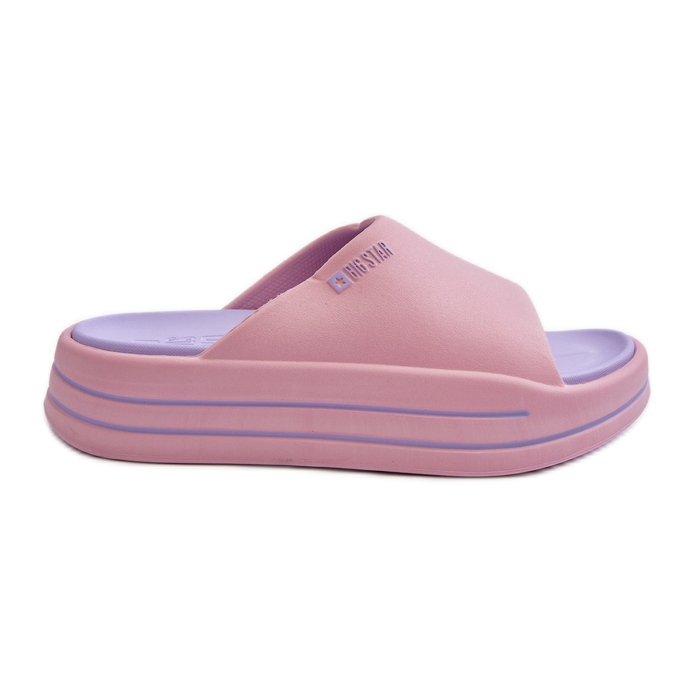 Flip-flops de damă pe platforma Big Star NN274A035 roz
