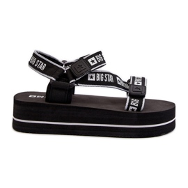 Sandale de damă pe platforma Big Star NN274A525 Negru