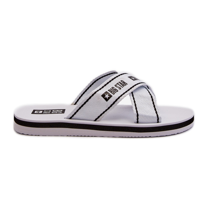 Flip-flops de damă cu talpă din spumă Big Star NN274A509 alb