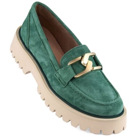 Filippo W PAW459C pantofi din piele intoarsa, verde Filippo W PAW459C pantofi din piele intoarsa, verde