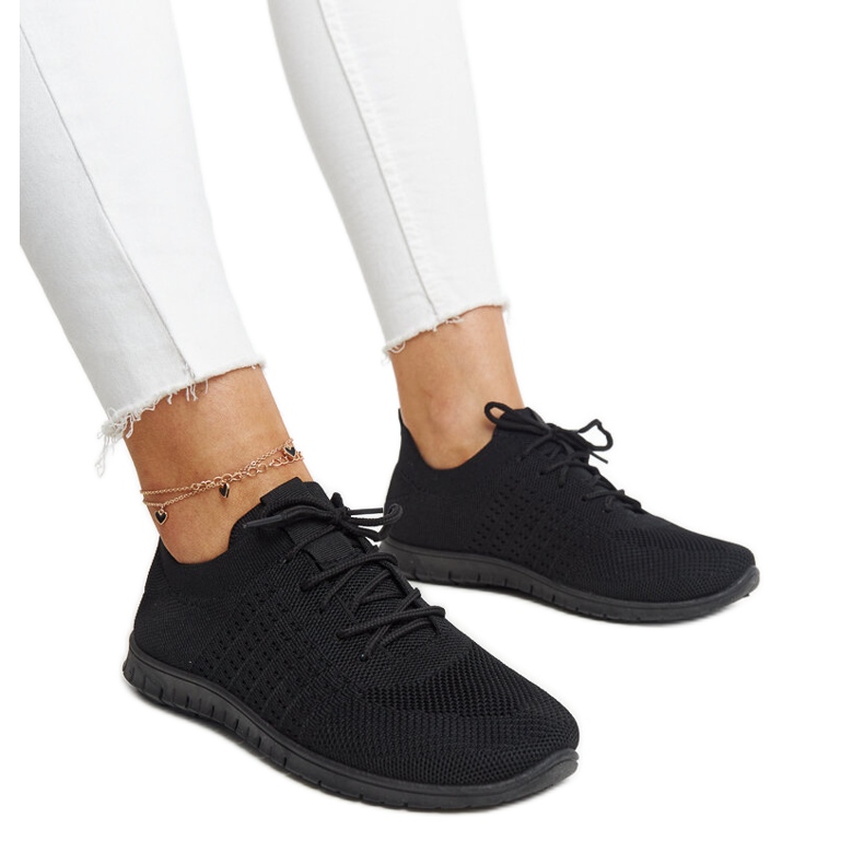 Tenisi Mairago din material negru