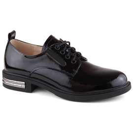 Pantofi oxford dama din piele lacuta neagra Filippo DP6189 negru Pantofi oxford dama din piele lacuta neagra Filippo DP6189 negru