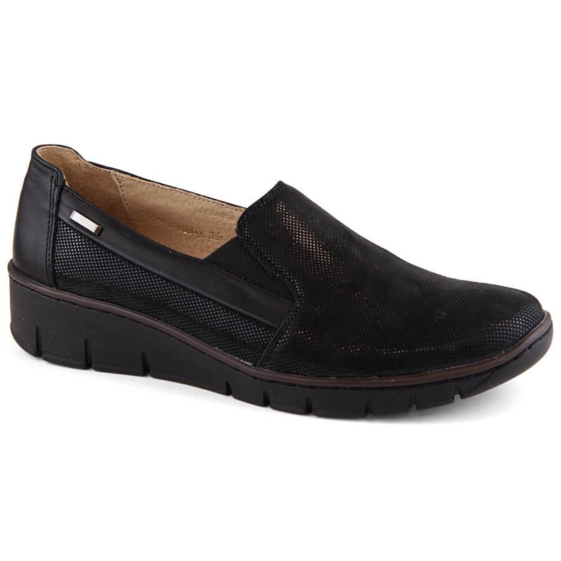 Pantofi de damă, confortabili, din piele, negri Helios 350.015.011 negru Pantofi de damă, confortabili, din piele, negri Helios 350.015.011 negru