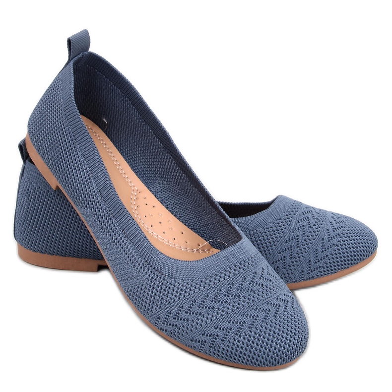 Balerini Newey Blue tricotati albastru