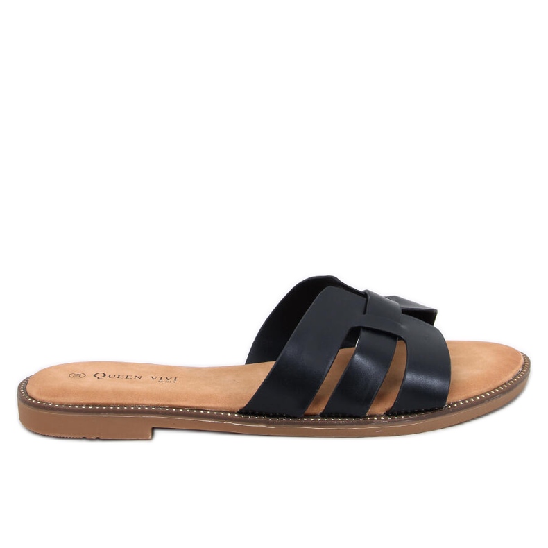 Slapi damă Charnes Black negru