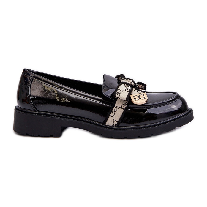 Mocasini Brogues dama patentati S.Barski HY330A Negru