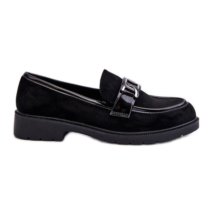 Mocasini de dama din piele intoarsa S.Barski HY3350A negru