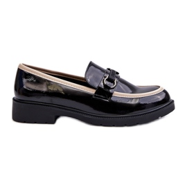 Pantofi de dama din piele lacuita Mocasini S.Barski HY336A Negru Pantofi de dama din piele lacuita Mocasini S.Barski HY336A Negru