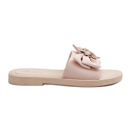 Flip-flops de damă cu o fundă Bej Arsicada