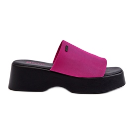 Șlapi damă Big Star NN274026 Fuchsia roz