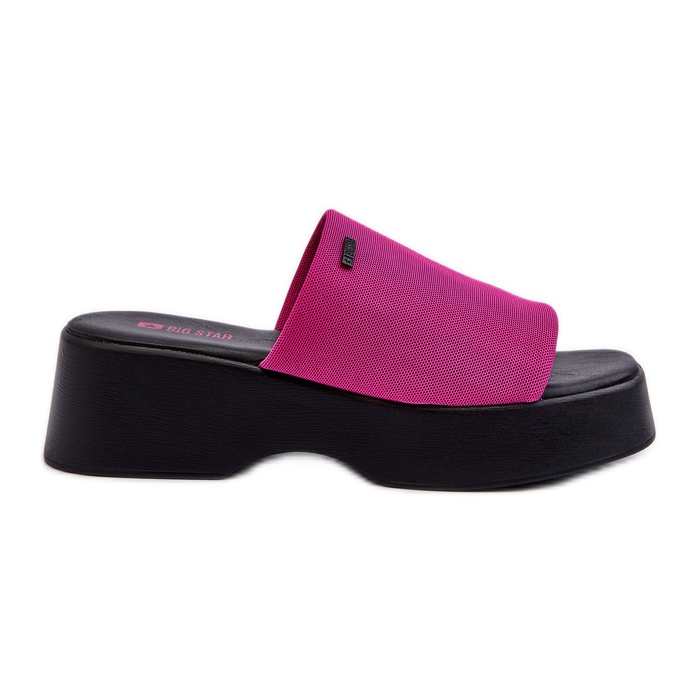 Șlapi damă Big Star NN274026 Fuchsia roz