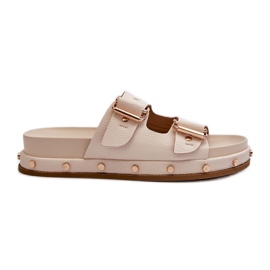 Flip-flops de damă pe platforma Big Star NN274083 Bej