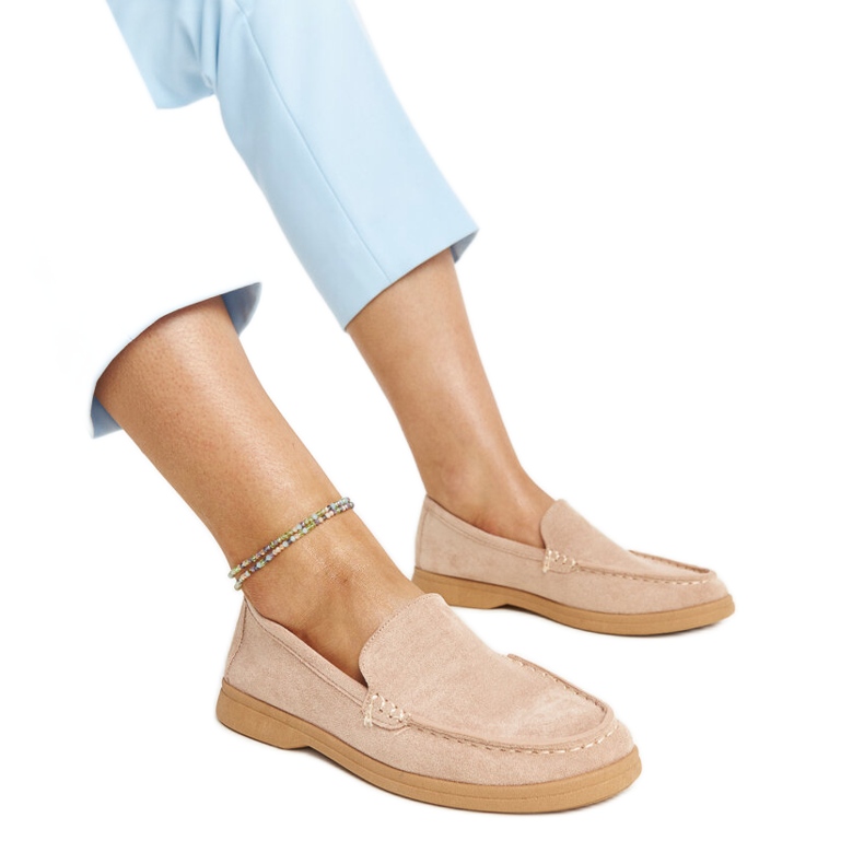 Pantofi de piele intoarsa bej de la Rumay Pantofi de piele intoarsa bej de la Rumay