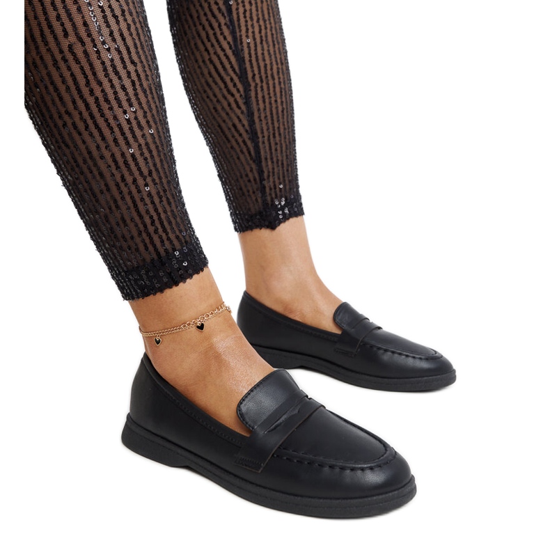 Mocasini negri clasici Nawrah negru Mocasini negri clasici Nawrah negru