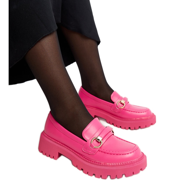 Mocasini roz inchis cu catarama Lasima Mocasini roz inchis cu catarama Lasima