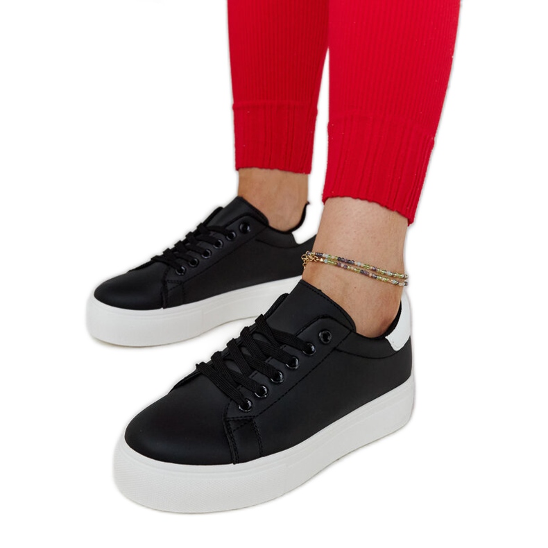 Tenisi negri cu talpa groasa Ruta negru Tenisi negri cu talpa groasa Ruta negru