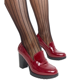 Pompe roșii lacuite cu toc înalt Licoletta roșu