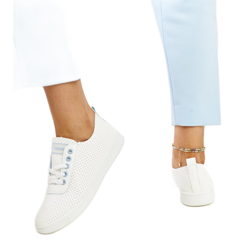 Tenisi albi Yusra din piele ecologica Tenisi albi Yusra din piele ecologica