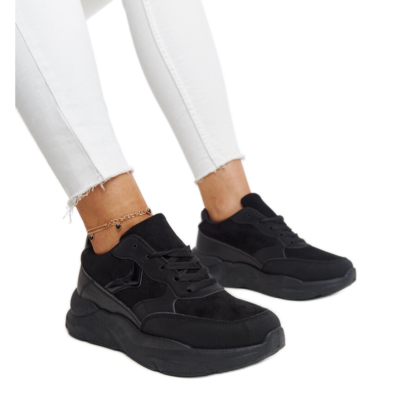 Tenisi negri cu platformă Nereida negru