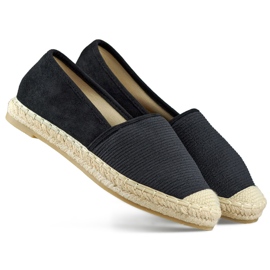 Espadrile de dama clasice negre negru