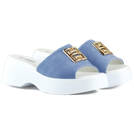 Blue jeans, pantofi eleganti, confortabili, cu talpa groasa albastru Blue jeans, pantofi eleganti, confortabili, cu talpa groasa albastru
