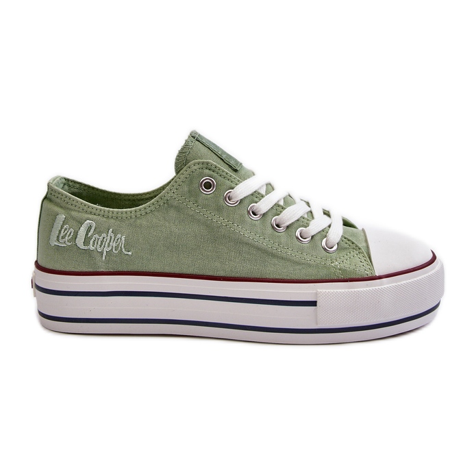 Pantofi de damă cu talpă groasă Lee Cooper LCW-24-31-2217 verde Pantofi de damă cu talpă groasă Lee Cooper LCW-24-31-2217 verde