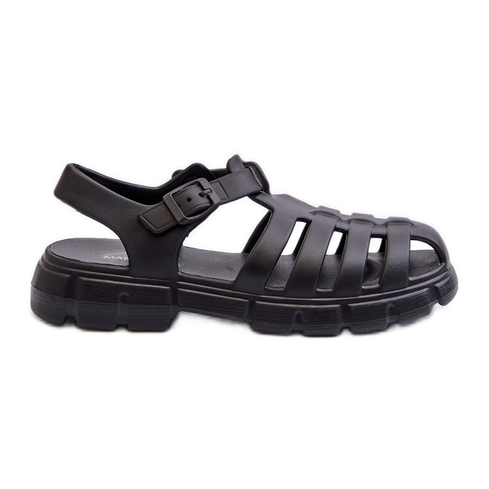 Sandale Roman de Spuma de Dama Neagra Gasaria negru