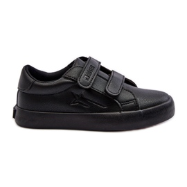 Pantofi pentru copii cu velcro Big Star NN374006 Negri negru Pantofi pentru copii cu velcro Big Star NN374006 Negri negru