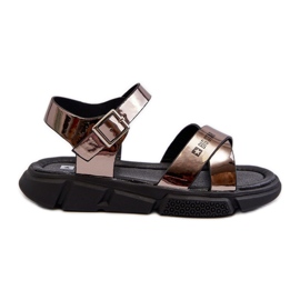 Sandale Fete Big Star NN374264 Negru maro Sandale Fete Big Star NN374264 Negru maro