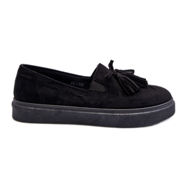 Espadrile de damă cu franjuri Negru Elorvia Espadrile de damă cu franjuri Negru Elorvia