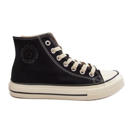 Pantofi de damă înalți Big Star NN274283 Negri negru Pantofi de damă înalți Big Star NN274283 Negri negru