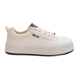 Pantofi de damă cu platformă Big Star NN274254 alb