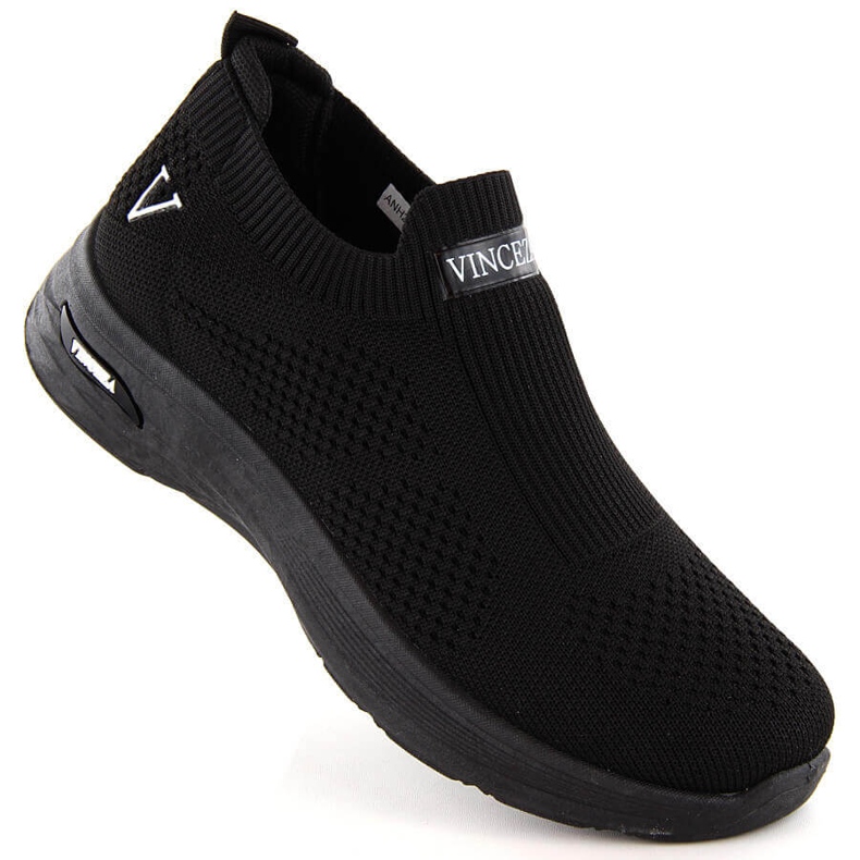 Pantofi sport slip-on de damă, negri, Vinceza 13592 negru Pantofi sport slip-on de damă, negri, Vinceza 13592 negru