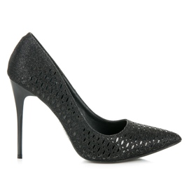 Vinceza Pompele elegante negru Vinceza Pompele elegante negru