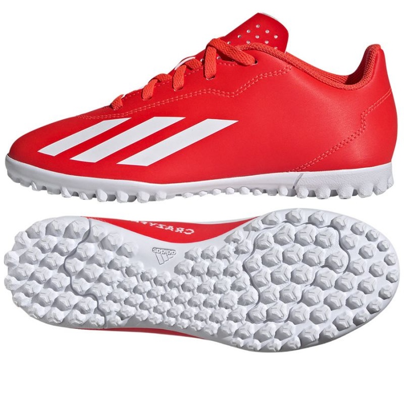 Pantofi de fotbal Adidas X Crazyfast Club Tf IF0708 roșu Pantofi de fotbal Adidas X Crazyfast Club Tf IF0708 roșu