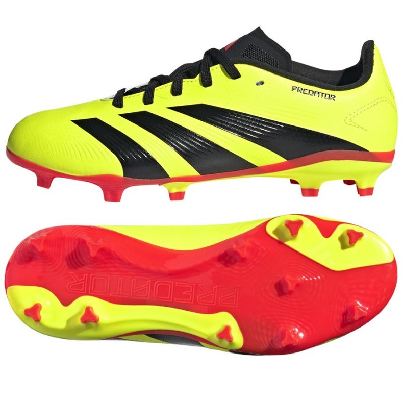Pantofi de fotbal Adidas Predator League L Fg Jr IG7747 galben