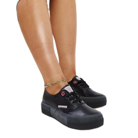 Adidași negri Cross Jeans pentru femei negru Adidași negri Cross Jeans pentru femei negru