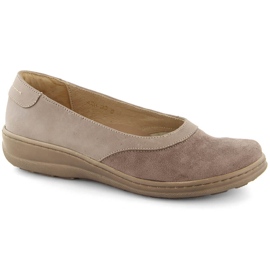 Pantofi slip-on dama comozi din piele, bej Helios 426.002.02 Pantofi slip-on dama comozi din piele, bej Helios 426.002.02
