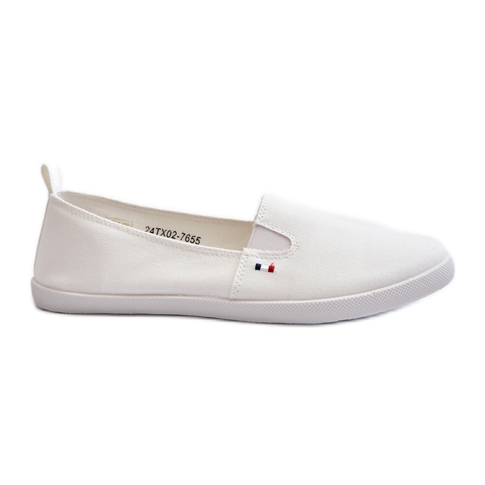 Tenisi Slip-On de damă. Tenisi alb Adranza Tenisi Slip-On de damă. Tenisi alb Adranza