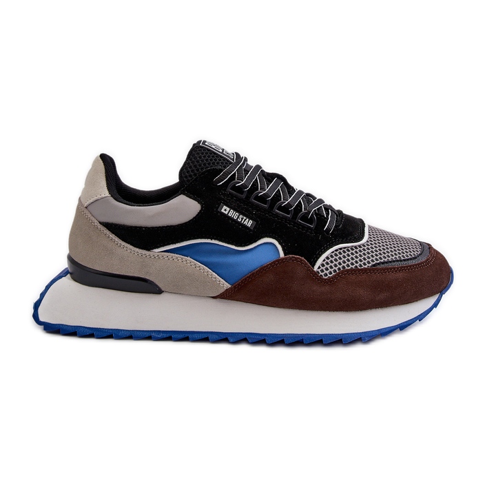Pantofi bărbați Big Star NN174322 Sistem de spumă cu memorie Maro-Negru