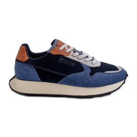Pantofi bărbați cu sistem de spumă cu memorie Big Star NN174356 Bleumarin albastru