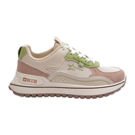 Pantofi de damă Big Star NN274A091 bej și verde Pantofi de damă Big Star NN274A091 bej și verde