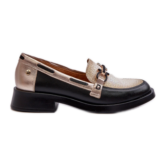 Mocasini din piele Pantofi dama Maciejka 06493-01 Negru