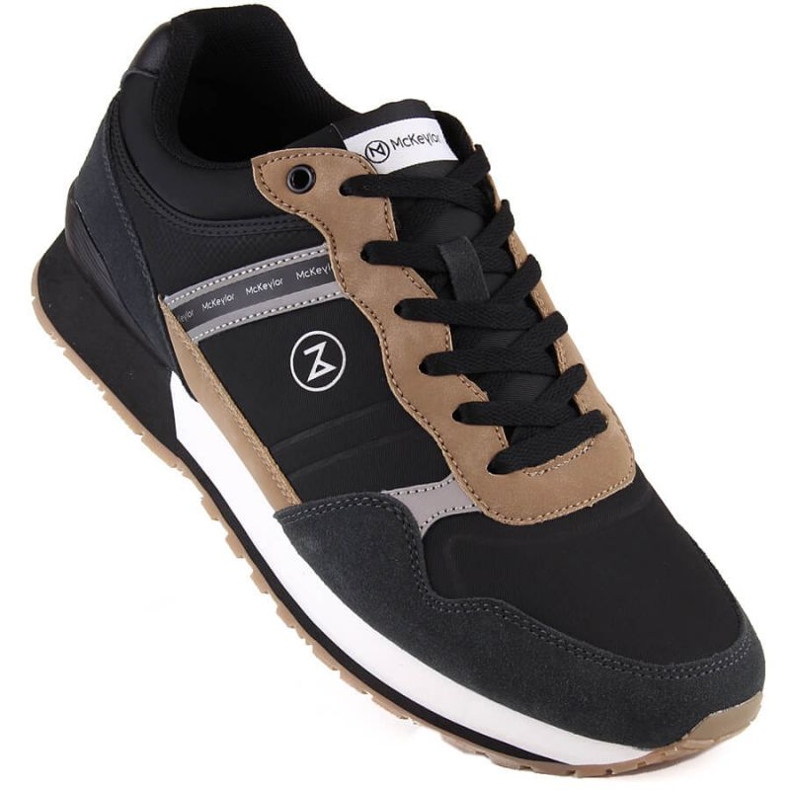 McKeylor JAN289A pantofi sport din piele, negru