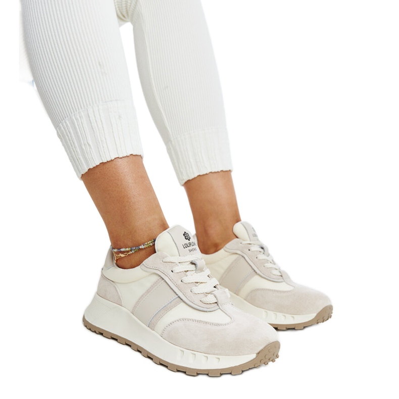 Tenisi gri din piele marca Nahas Tenisi gri din piele marca Nahas