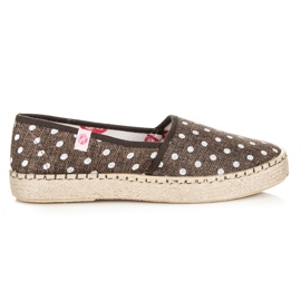 Kylie Espadrile În Buline maro Kylie Espadrile În Buline maro