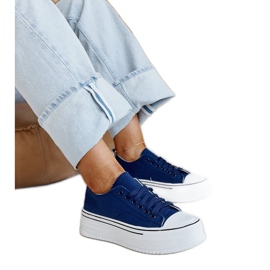 Adidași Bahira bleumarin cu talpă groasă albastru Adidași Bahira bleumarin cu talpă groasă albastru