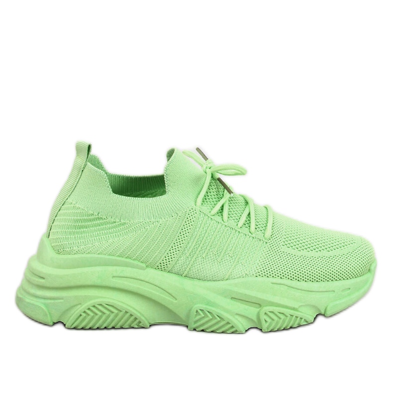 Fabre L.GREEN pantofi sport șosete verde