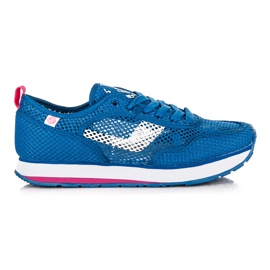 Kylie Pantofi sport din plasă alb albastru roz